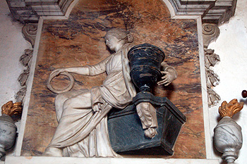 Monument to the 3rd Baron Trevor in Bromham church May 2012